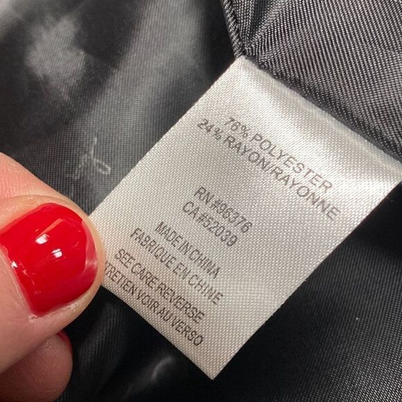 Samuel Dong Black Quarter Length Coat Size Large - Picture 9 of 10